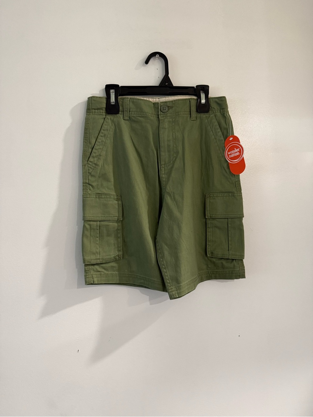 wonder nation Olive Green Cargo Shorts for Kids